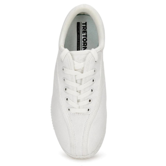 Tretorn Women’s 'Nylite Plus Canvas' Sneakers - White/White - Picture 4 of 10